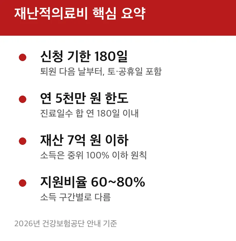 재난적의료비 핵심 요약