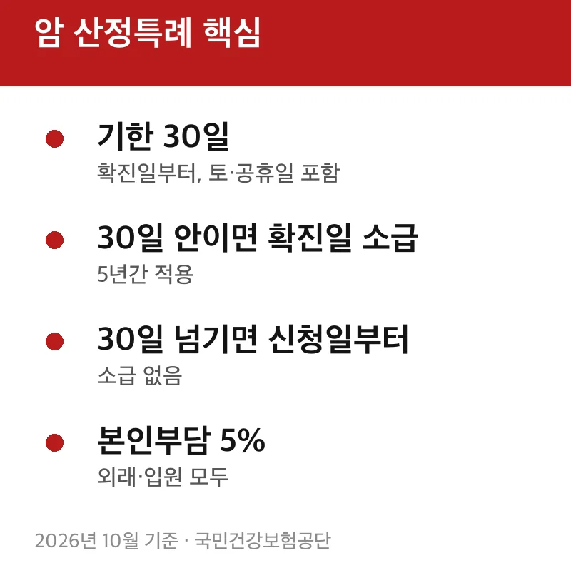 암 산정특례 핵심